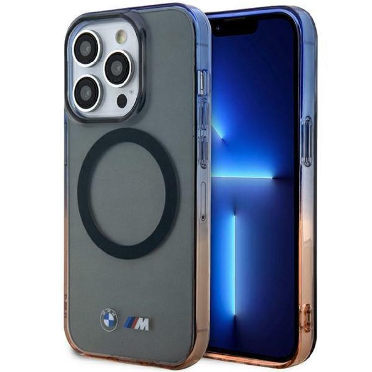 BMW BMW Mobilskal till iPhone 14 Pro Max Magsafe Gradient Bumper - Grå