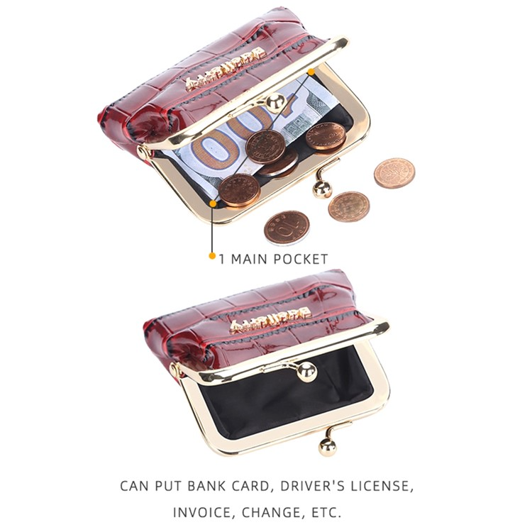 BAELLERRY BAELLERRY Myntväska Crocodile PU Läder - Grön