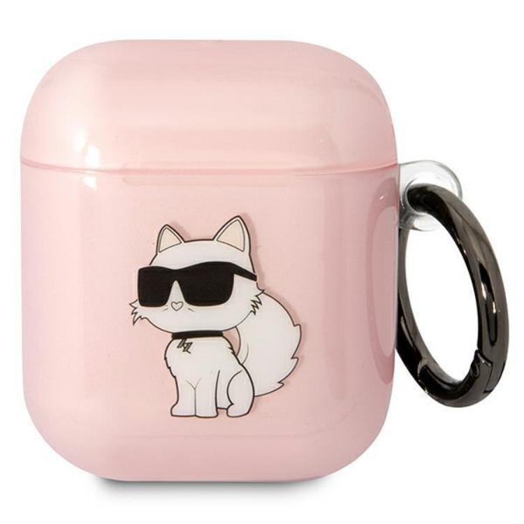 KARL LAGERFELD KARL LAGERFELD AirPods 1/2 Skal Ikonik Choupette - Rosa
