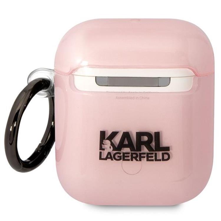 KARL LAGERFELD KARL LAGERFELD AirPods 1/2 Skal Ikonik Choupette - Rosa
