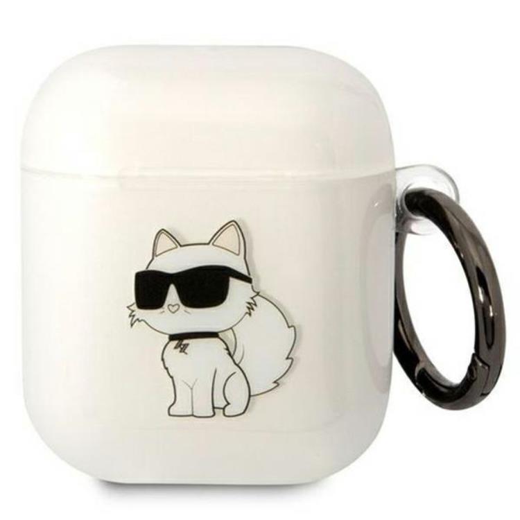 KARL LAGERFELD KARL LAGERFELD AirPods 1/2 Skal Ikonik Choupette - Transparent