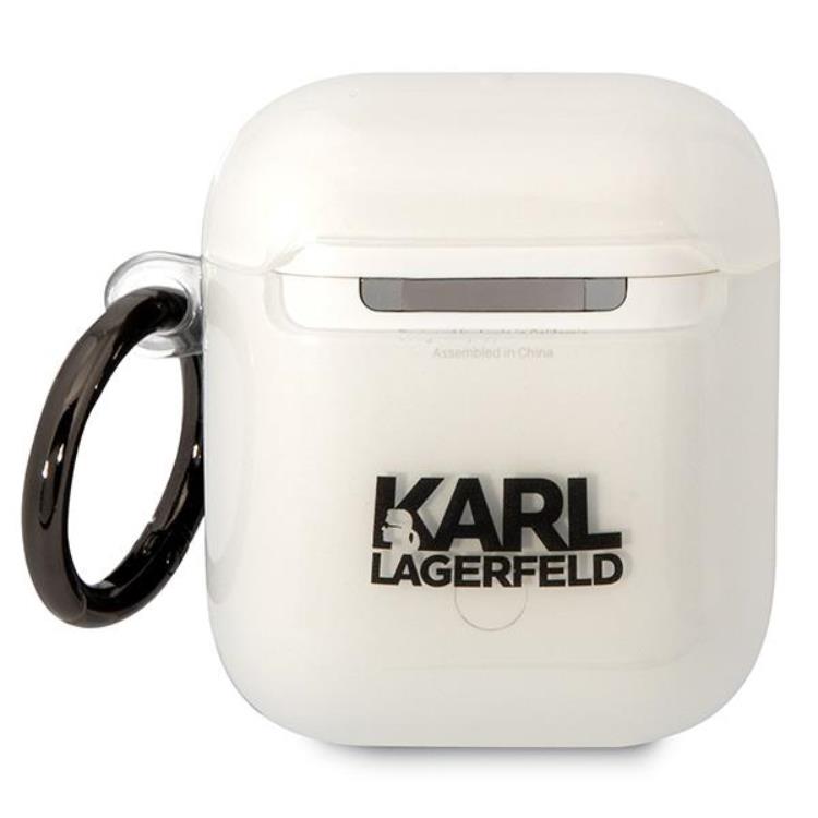 KARL LAGERFELD KARL LAGERFELD AirPods 1/2 Skal Karl`s Head - Clear