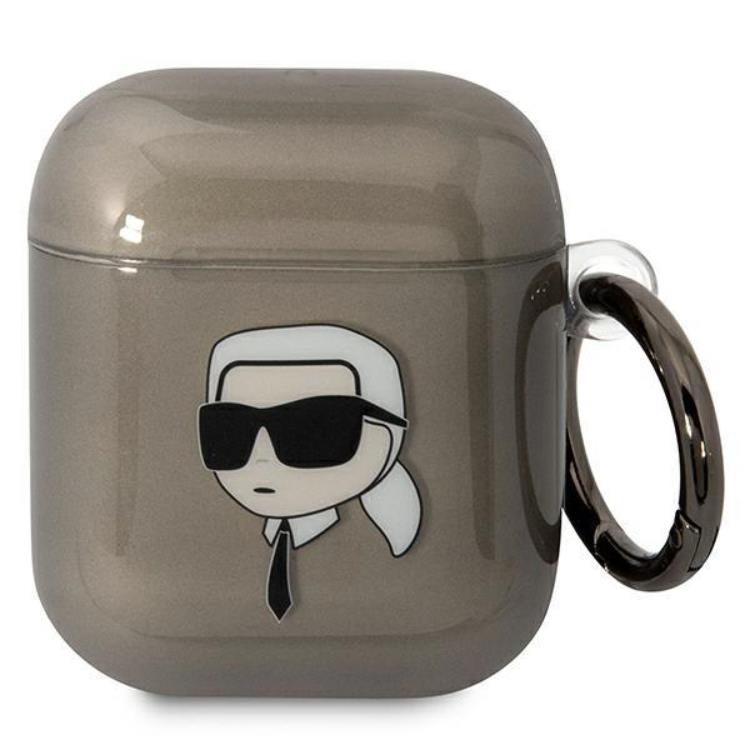 KARL LAGERFELD KARL LAGERFELD AirPods 1/2 Skal Karl`s Head - Svart