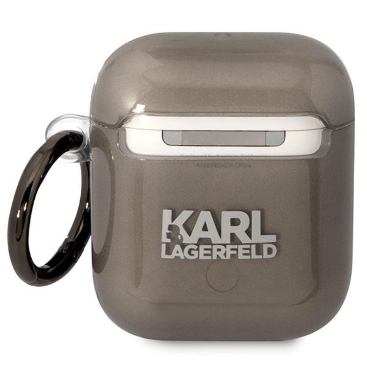 KARL LAGERFELD KARL LAGERFELD AirPods 1/2 Skal Karl`s Head - Svart