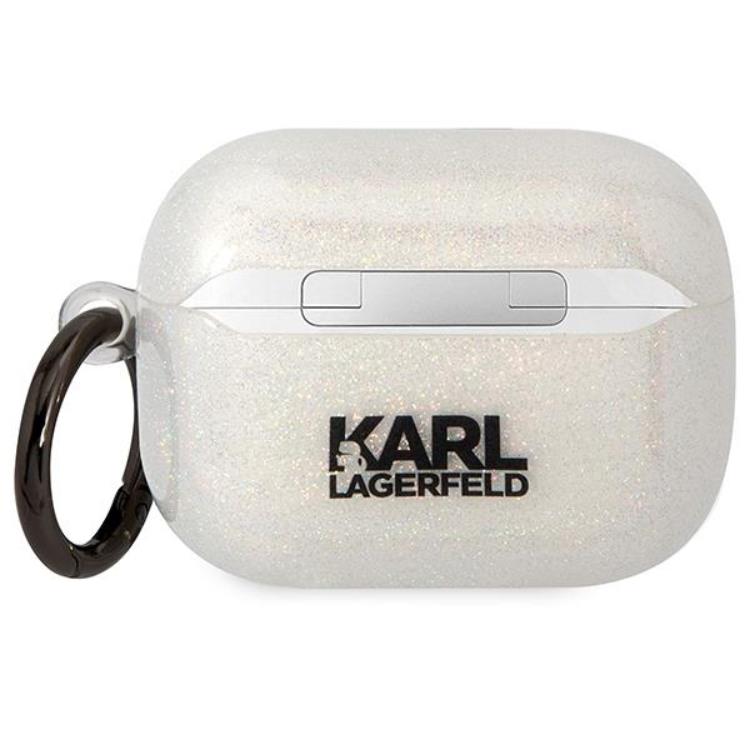 KARL LAGERFELD KARL LAGERFELD AirPods Pro Skal Gliter Karl&Choupette - Clear