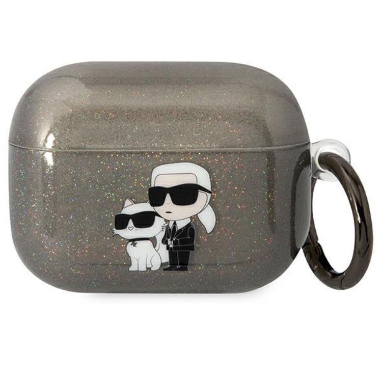 KARL LAGERFELD KARL LAGERFELD AirPods Pro Skal Gliter Karl&Choupette - Svart