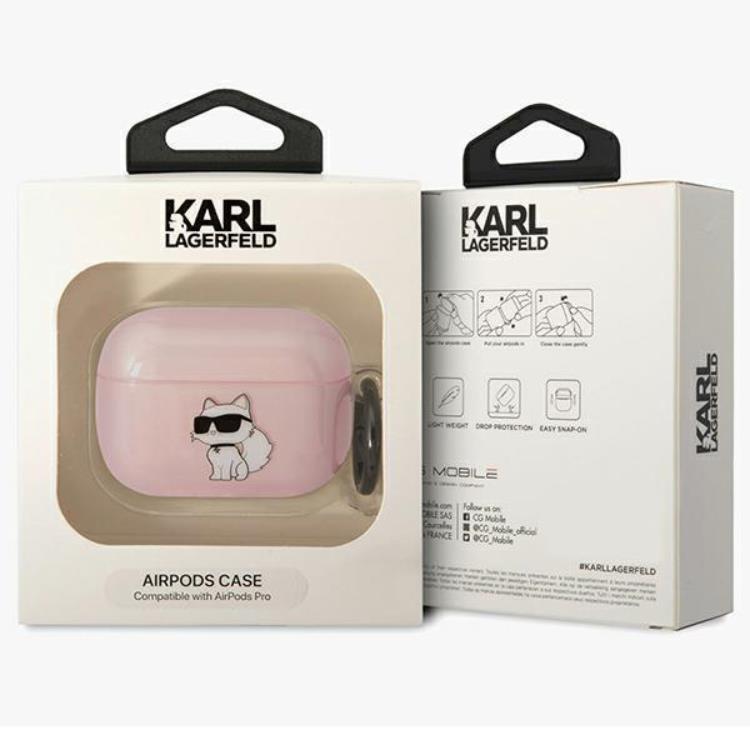KARL LAGERFELD KARL LAGERFELD AirPods Pro Skal Ikonik Choupette - Rosa