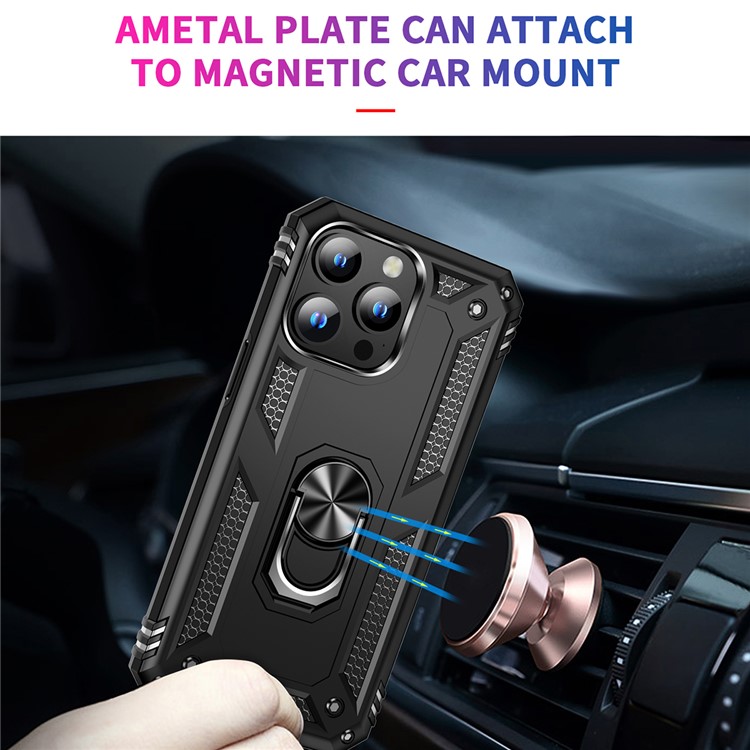 OEM Mobilskal till iPhone 15 Pro Kickstand - Svart