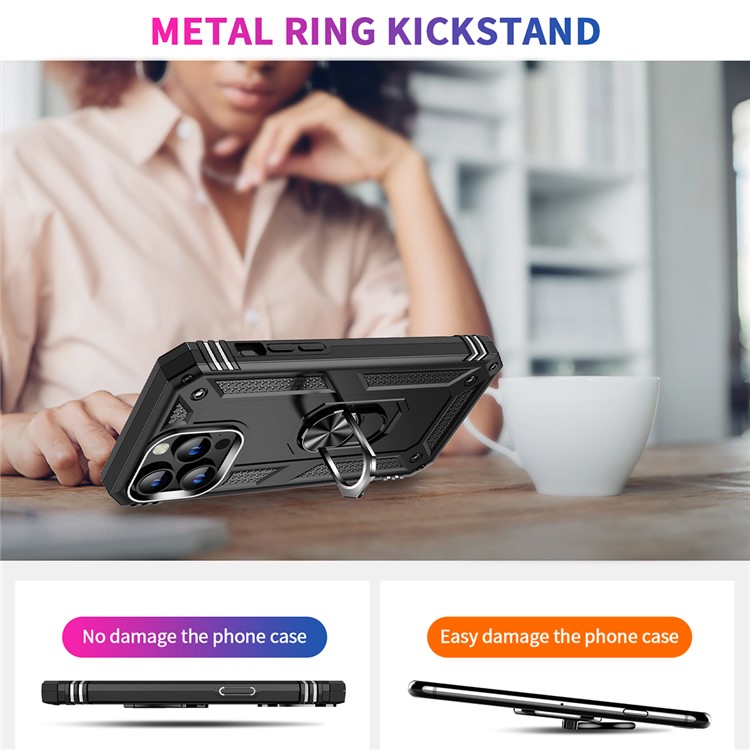 OEM Mobilskal till iPhone 15 Pro Kickstand - Svart