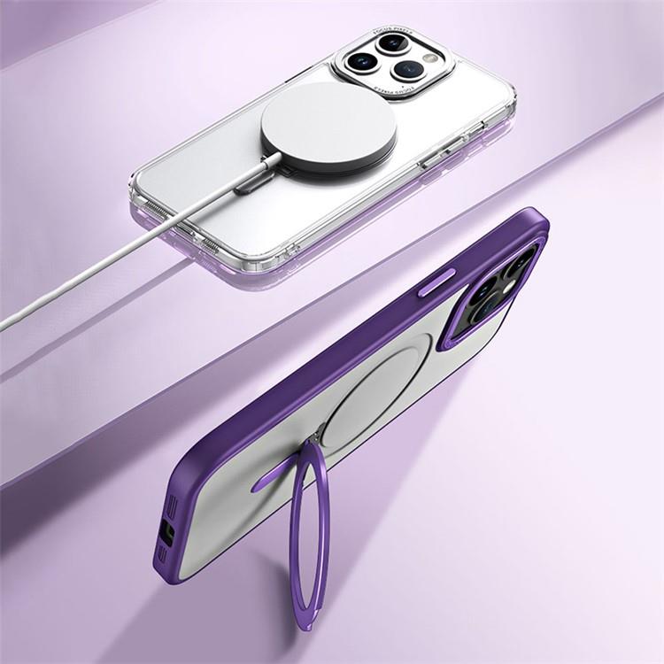 OEM Mobilskal till iPhone 15 Pro Max Magsafe Kickstand - Mörkblå