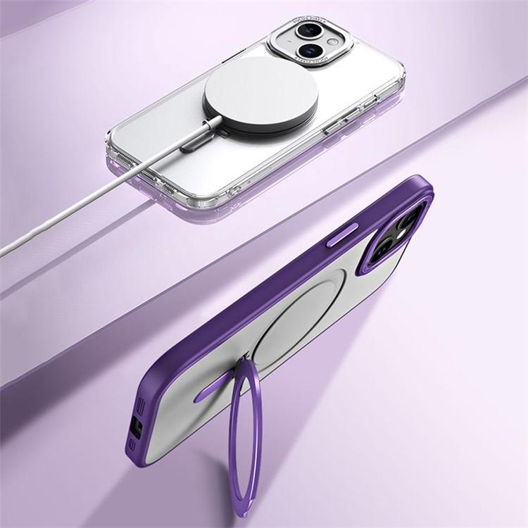 OEM Mobilskal till iPhone 15 Plus Magsafe Kickstand - Mörkblå