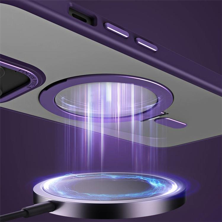 OEM Mobilskal till iPhone 15 Pro Magsafe Kickstand - Grön