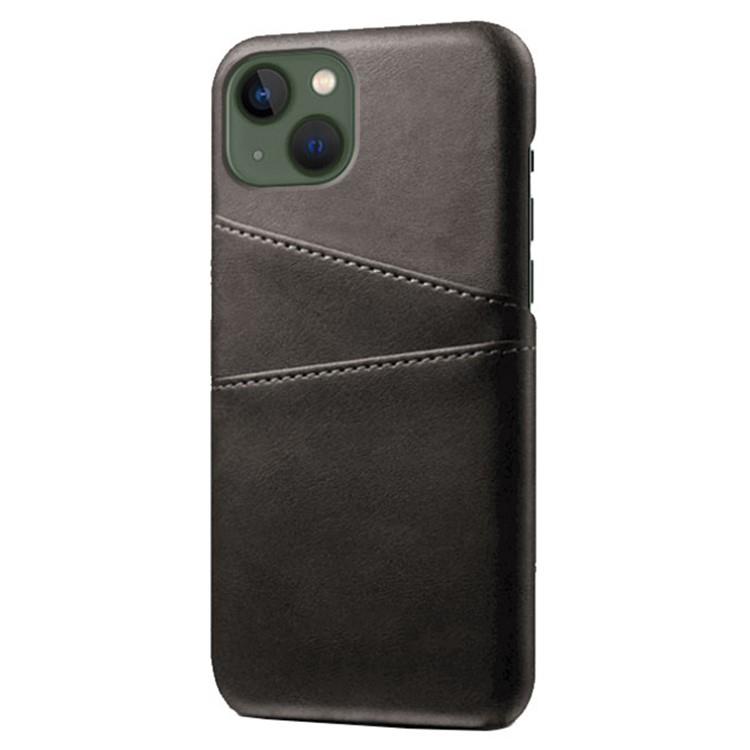 OEM Mobilskal till iPhone 15 Plus Korthållare PU-Läder - Svart