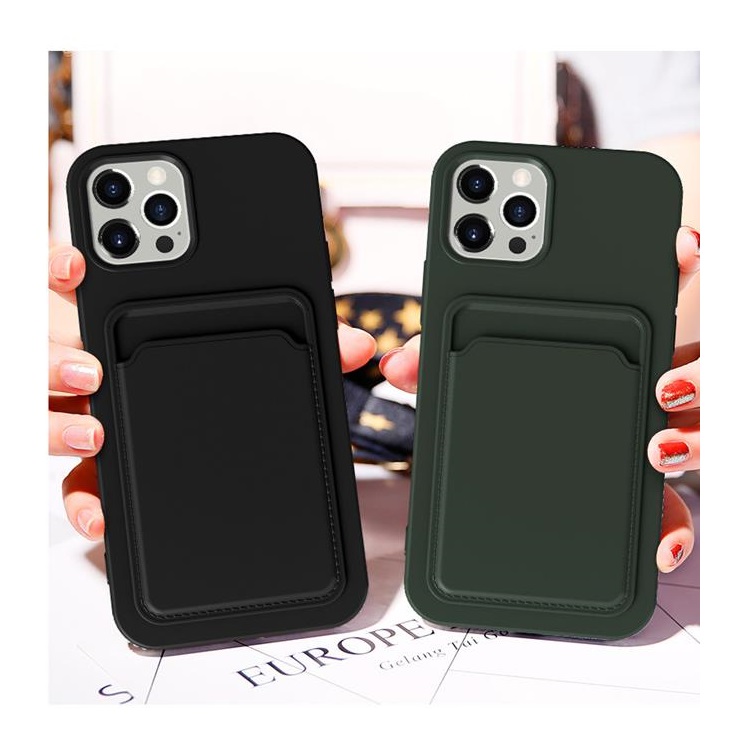 OEM Mobilskal till iPhone 15 Pro Max Korthållare Silikon - Orange