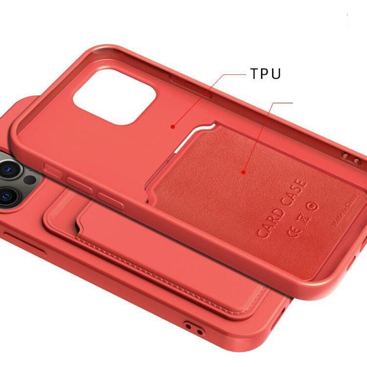 OEM Mobilskal till iPhone 15 Pro Max Korthållare Silikon - Orange