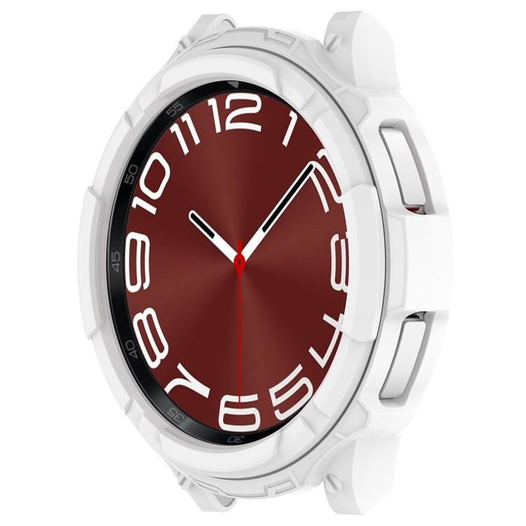 OEM Galaxy Watch 6 Classic (47mm) Skal TPU med Bezel Ring - Vit