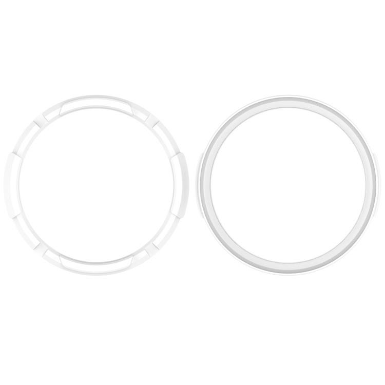 OEM Galaxy Watch 6 Classic (47mm) Skal TPU med Bezel Ring - Vit