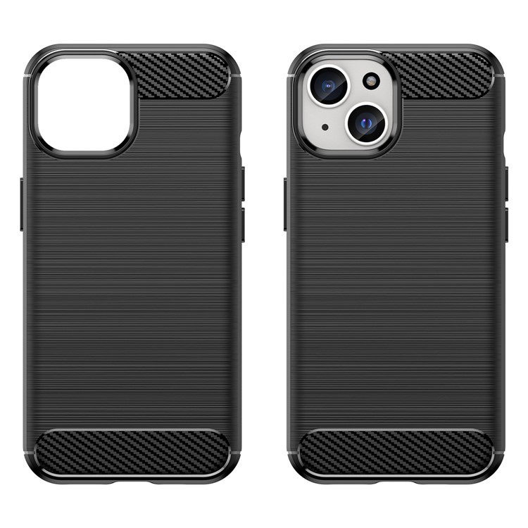 OEM Mobilskal till iPhone 15 Plus Carbon Fiber Brushed - Svart