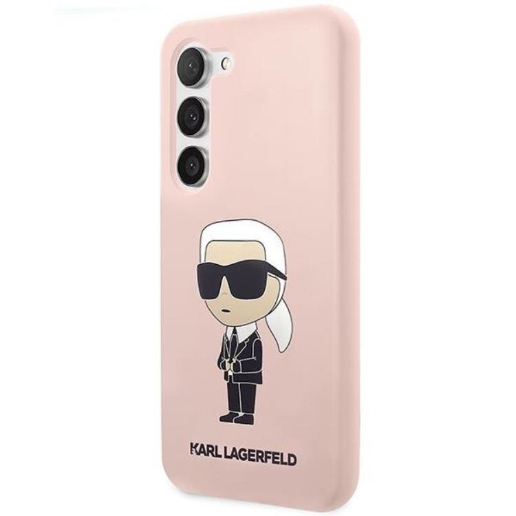 KARL LAGERFELD Karl Lagerfeld Mobilskal till Galaxy S23 Plus Silikon Ikonik - Rosa