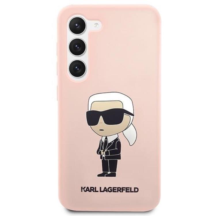 KARL LAGERFELD Karl Lagerfeld Mobilskal till Galaxy S23 Plus Silikon Ikonik - Rosa