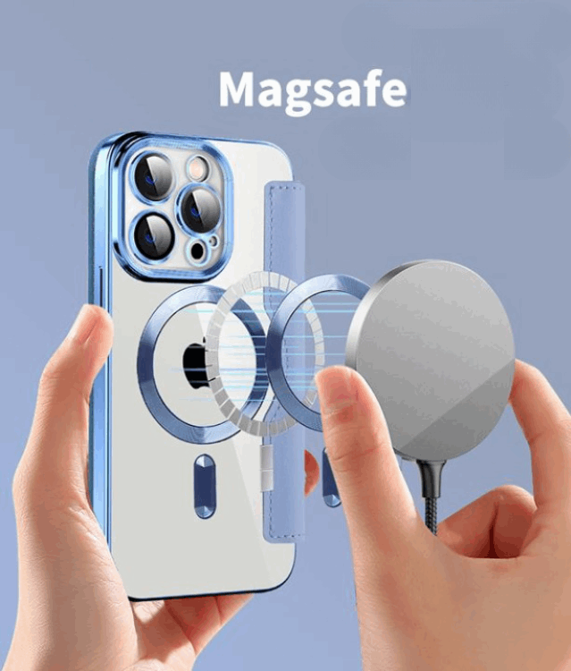 A-One Brand iPhone 11 Pro Max Magsafe Plånboksfodral RFID Flip - Sapphire