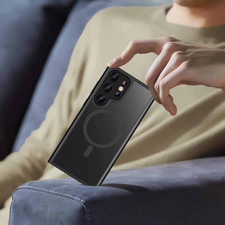 UTGATT BOOM Mobilskal till Galaxy S23 Ultra Magsafe Shockproof - Svart