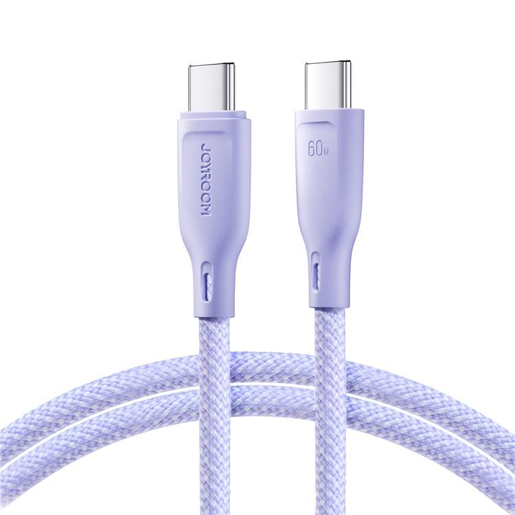 Joyroom Joyroom USB-C till USB-C kabel 1m PD 60W - Lila