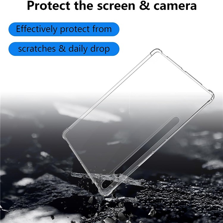 UTGATT Galaxy Tab S9 Plus Skal TPU Shockproof - Transparent