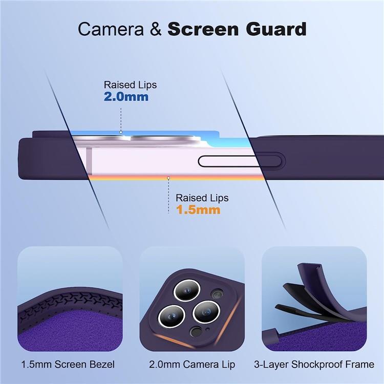 OEM Mobilskal till iPhone 15 Pro Magsafe Liquid Silikon - Lila