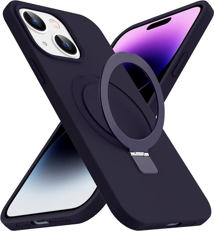 OEM Mobilskal till iPhone 15 Plus Magsafe Liquid Silikon - Lila