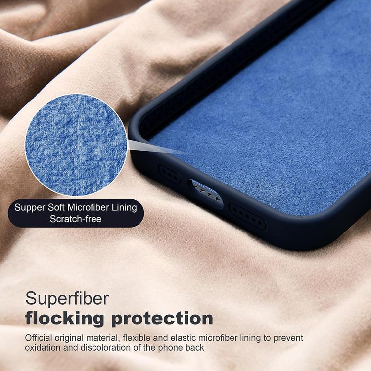 OEM Mobilskal till iPhone 15 Magsafe Liquid Silikon - Marinblå