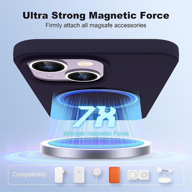 A-One Brand Mobilskal till iPhone 11 Magsafe Liquid Silikon - Lila