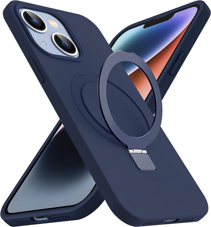 A-One Brand Mobilskal till iPhone 13 Magsafe Liquid Silikon - Marinblå