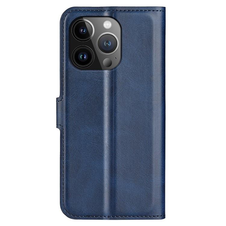 OEM iPhone 15 Pro Max Plånboksfodral Calf Flip Folio - Blå