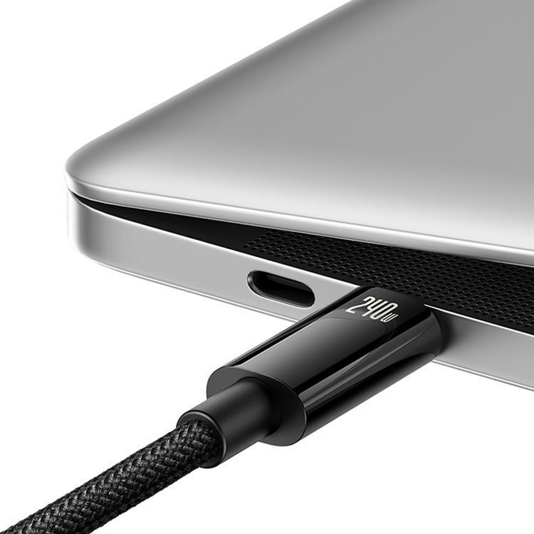 BASEUS Baseus USB-C till USB-C kabel 480Mb/s 240W 3m Tungsten Guld