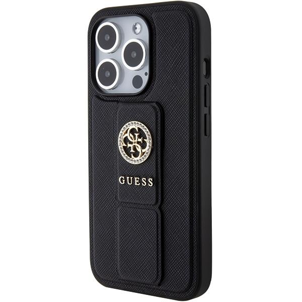 Guess Guess Mobilskal till iPhone 15 Pro Max Grip Stand Saffiano Strass