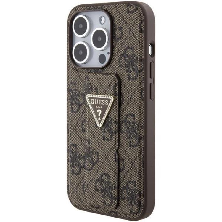 Guess Guess Mobilskal till iPhone 15 Pro Max Grip Stand Triangle Strass