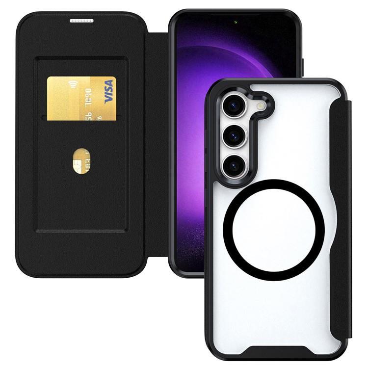 OEM Galaxy S24 Plus Plånboksfodral Magsafe RFID PU-Läder - Svart