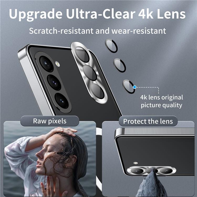 A-One Brand Mobilskal till Galaxy S24 MagSafe Metal Frame - Silver