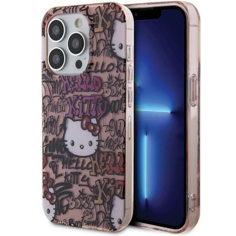 Hello Kitty Hello Kitty Mobilskal till iPhone 14 Pro Max IML Tags Graffiti - Rosa