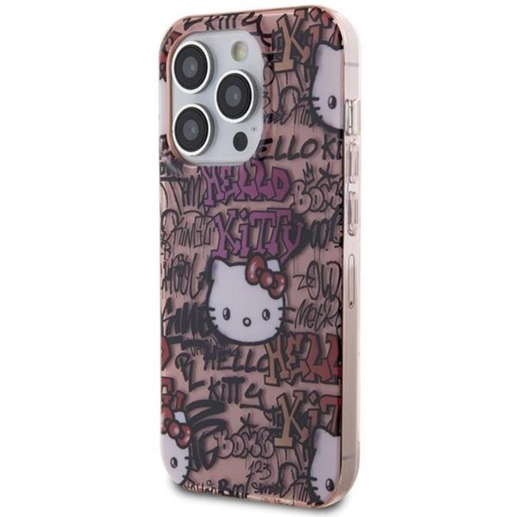 Hello Kitty Hello Kitty Mobilskal till iPhone 14 Pro Max IML Tags Graffiti - Rosa
