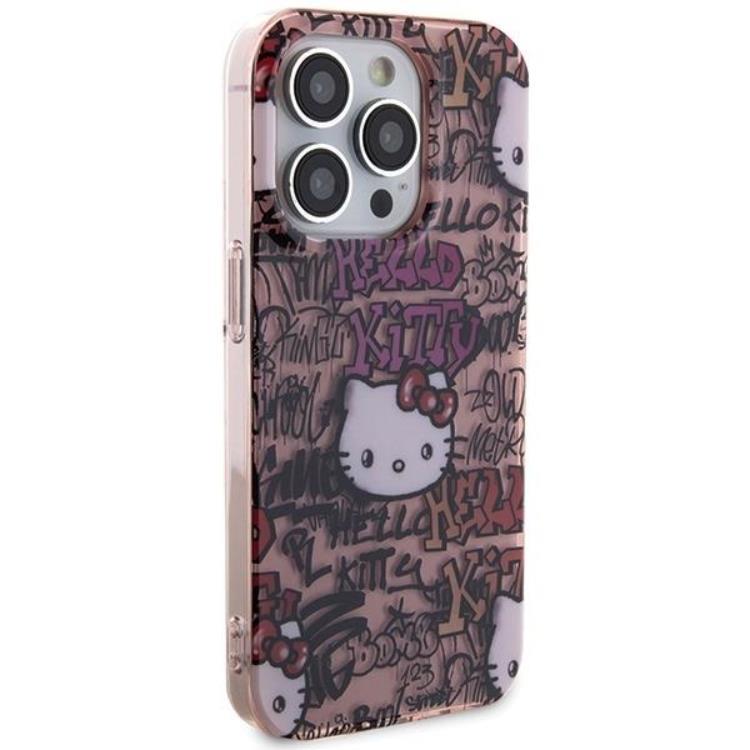 Hello Kitty Hello Kitty Mobilskal till iPhone 14 Pro Max IML Tags Graffiti - Rosa