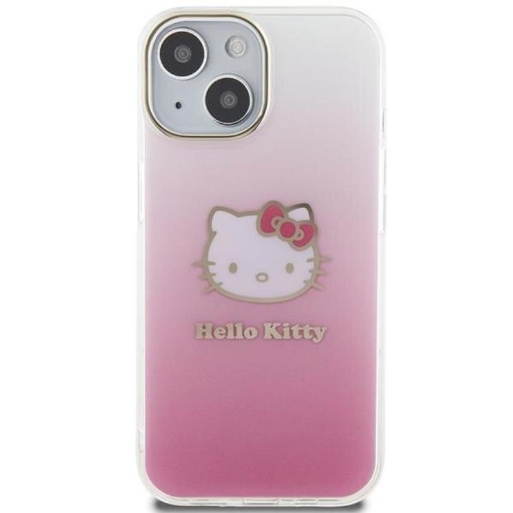 Hello Kitty Hello Kitty Mobilskal till iPhone 15 IML Gradient Electrop Kitty Head