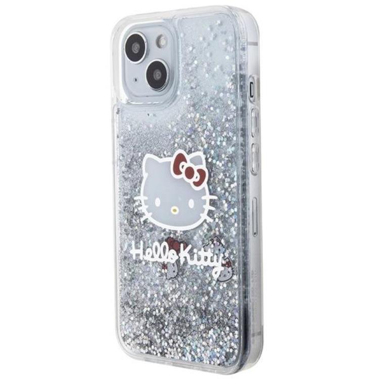 Hello Kitty Hello Kitty Mobilskal till iPhone 15 Liquid Glitter Charms