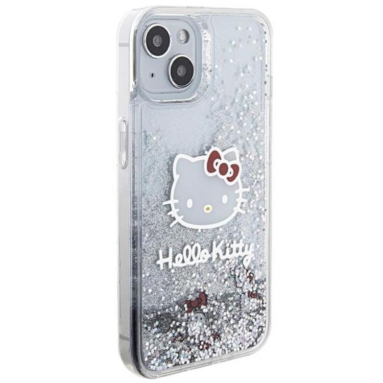 Hello Kitty Hello Kitty Mobilskal till iPhone 15 Liquid Glitter Charms