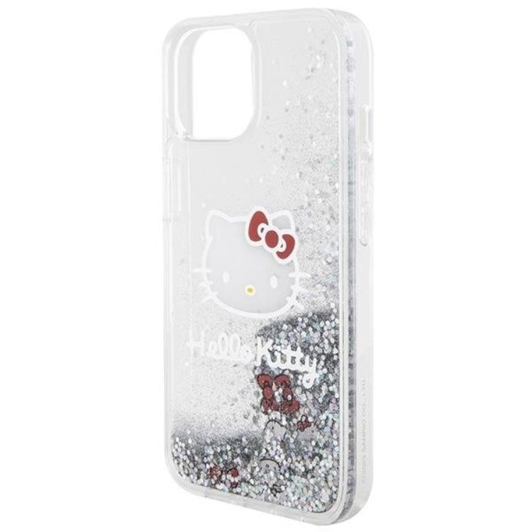 Hello Kitty Hello Kitty Mobilskal till iPhone 15 Liquid Glitter Charms