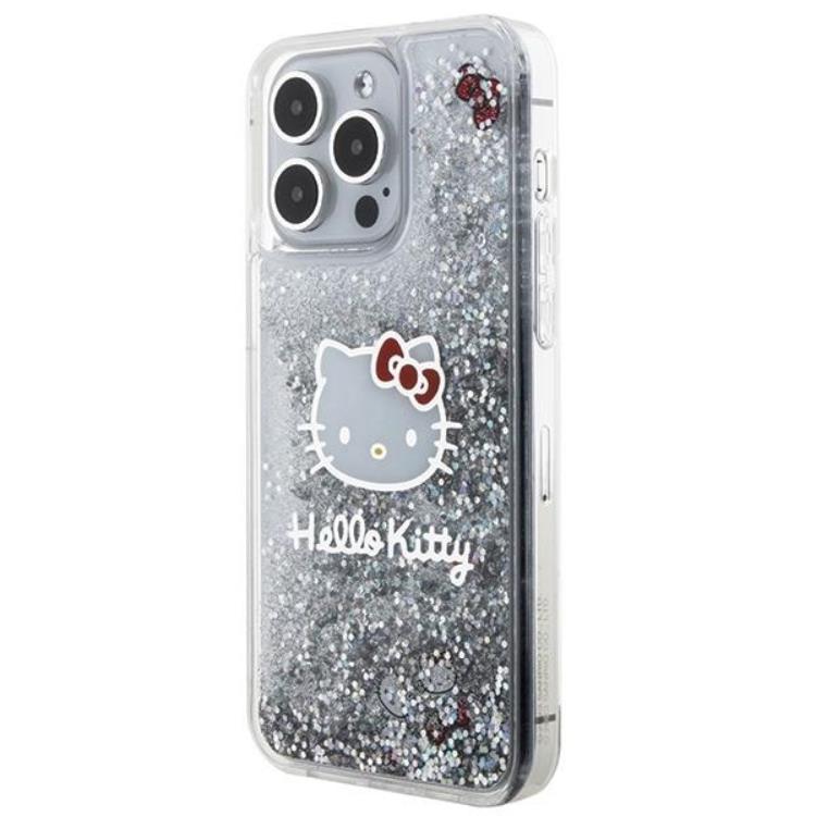 Hello Kitty Hello Kitty Mobilskal till iPhone 15 Pro Max Liquid Glitter Charms