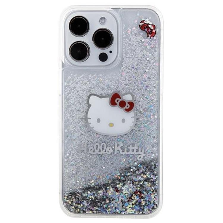 Hello Kitty Hello Kitty Mobilskal till iPhone 15 Pro Max Liquid Glitter Charms