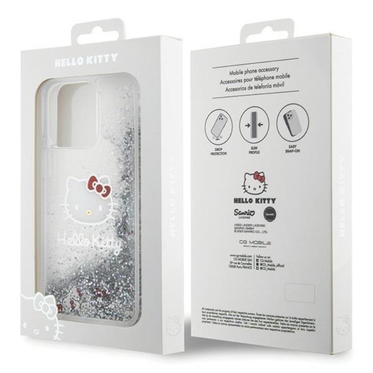 Hello Kitty Hello Kitty Mobilskal till iPhone 15 Pro Max Liquid Glitter Charms