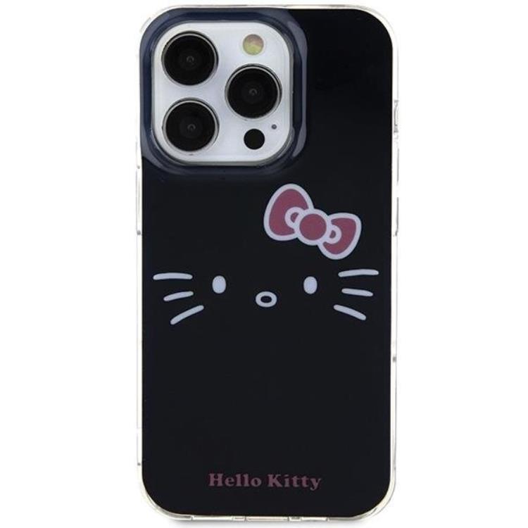 Hello Kitty Hello Kitty Mobilskal till iPhone 15 Pro IML Kitty Face - Svart